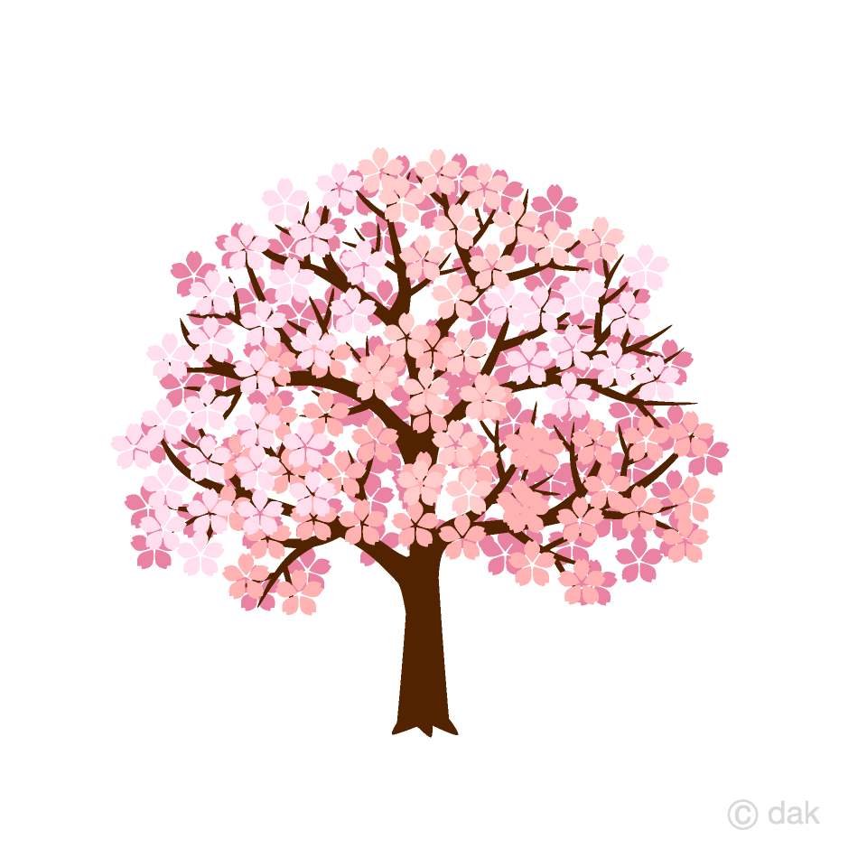 綺麗な桜の木イラストのフリー素材｜イラストイメージ