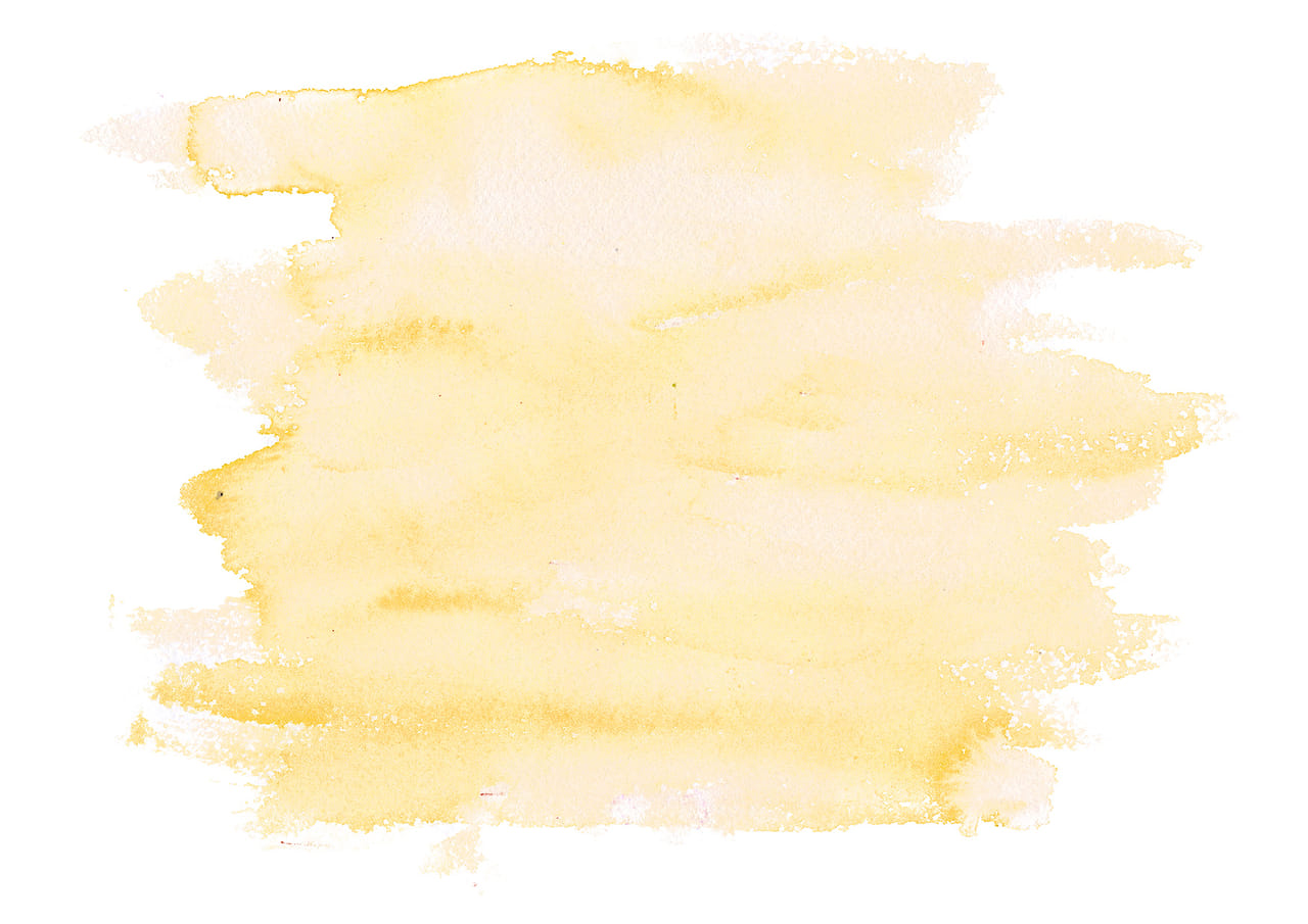 シンプルイラスト無料｜水彩 塗り 黄色 | イラストダウンロード