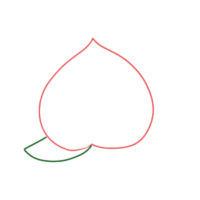 桃の書き方 イラストを簡単に初心者でも描くコツは? | イラストの簡単な書き方あつめました